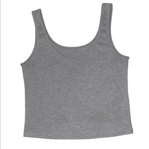 Grey Crop Tank Top, older but only worn a few times